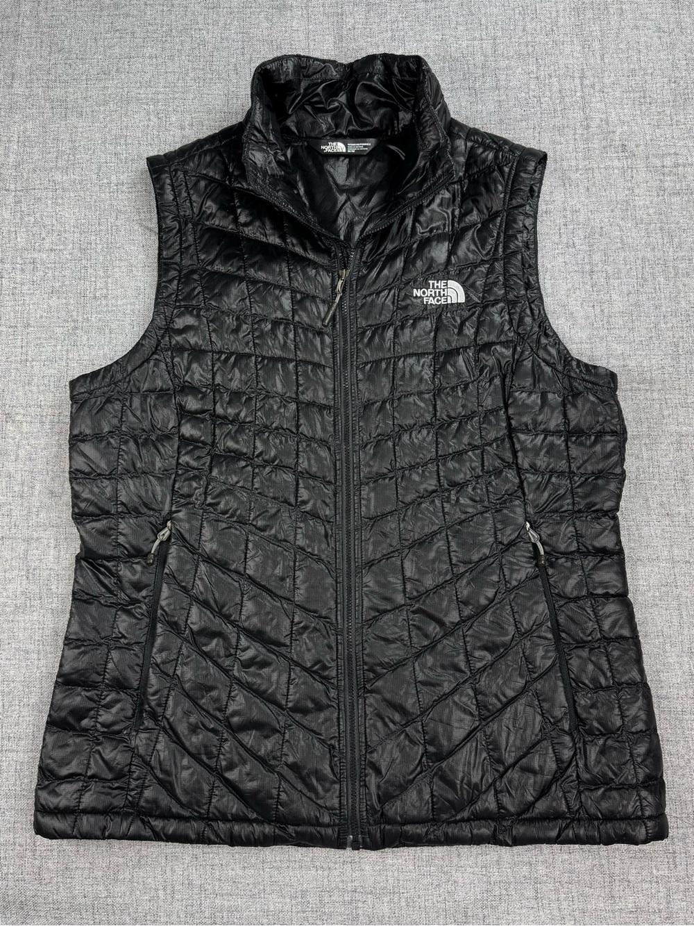 The North Face Thermoball Puffer Vest in Black C